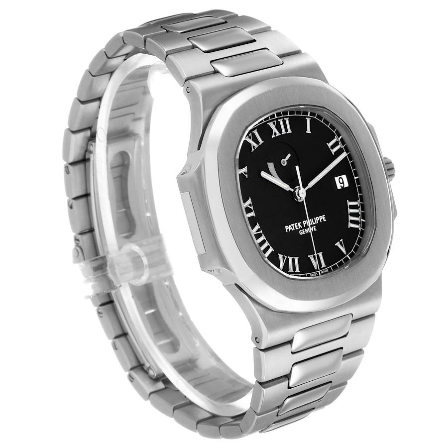 Angled view of the same standard-dial specimen. · Photo: Sotheby’s · © Sotheby’s, used with permission · Source: https://www.sothebys.com/en/buy/_patek-philippe-nautilus-reference-3710-4947