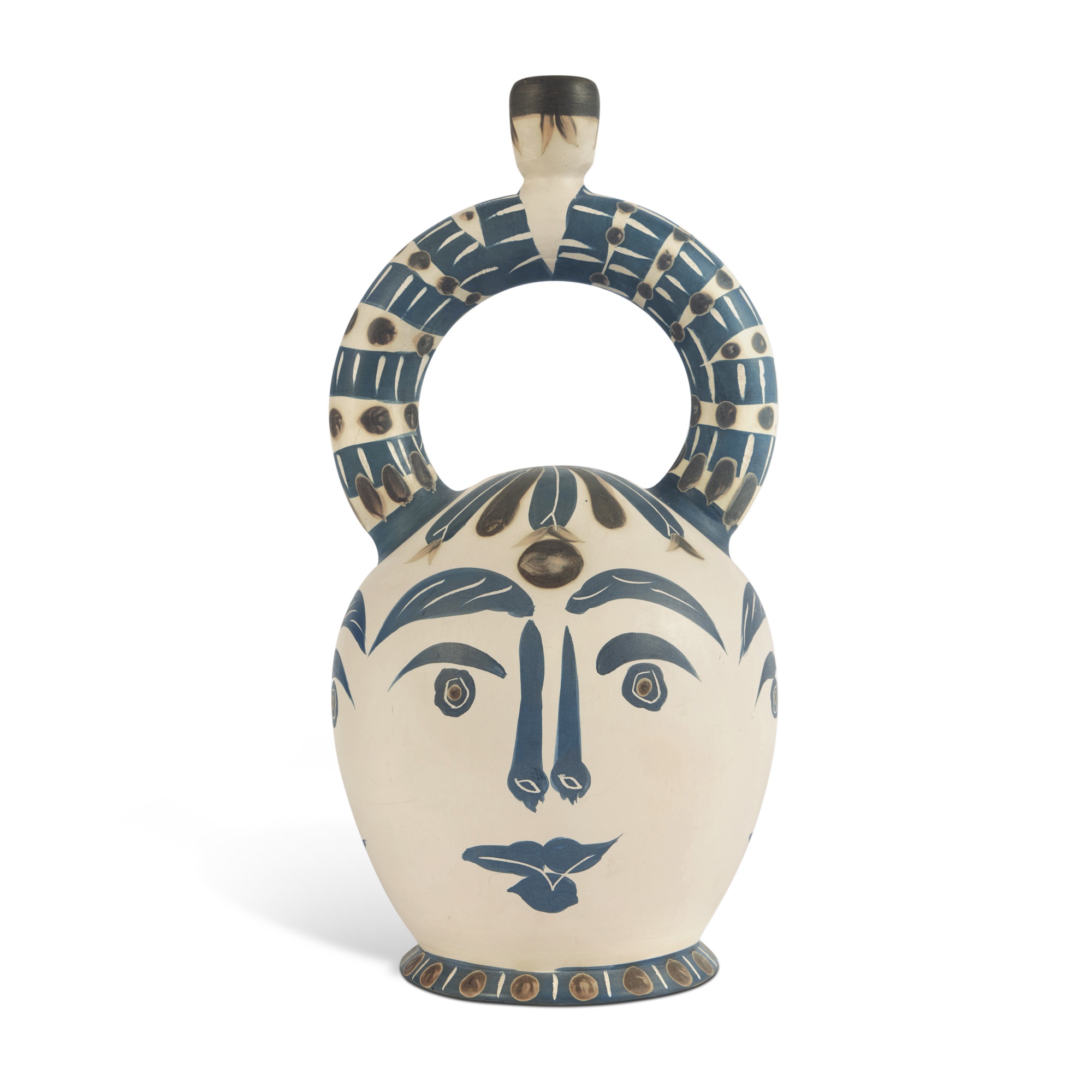 Vase aztèque aux quatre visages